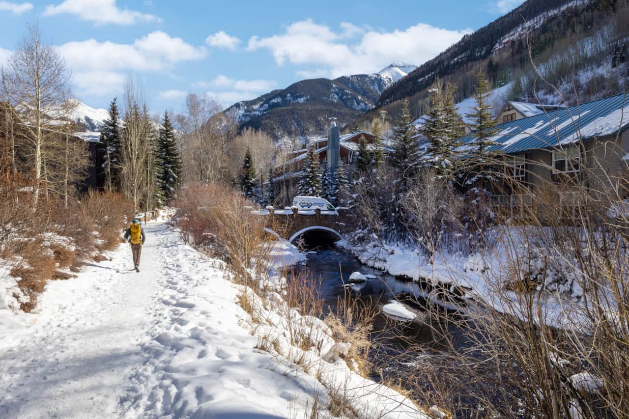 Located adjacent to Telluride's River Trail