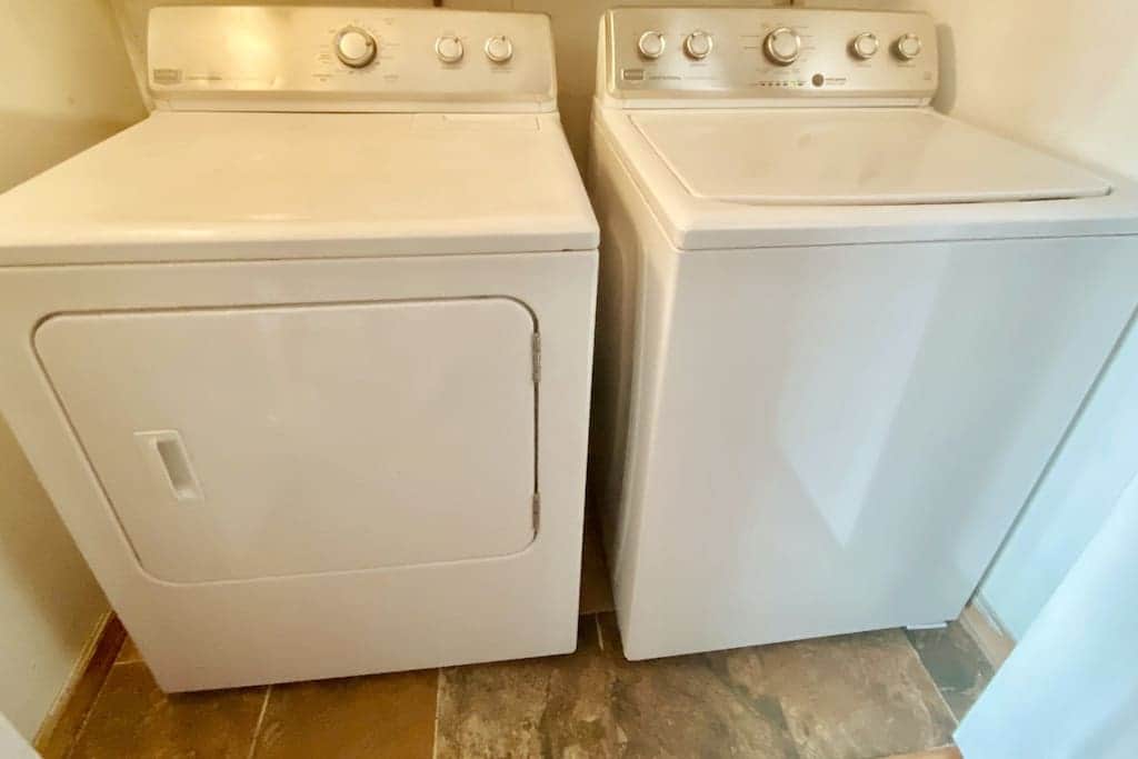 Convenient full-size washer and dryer