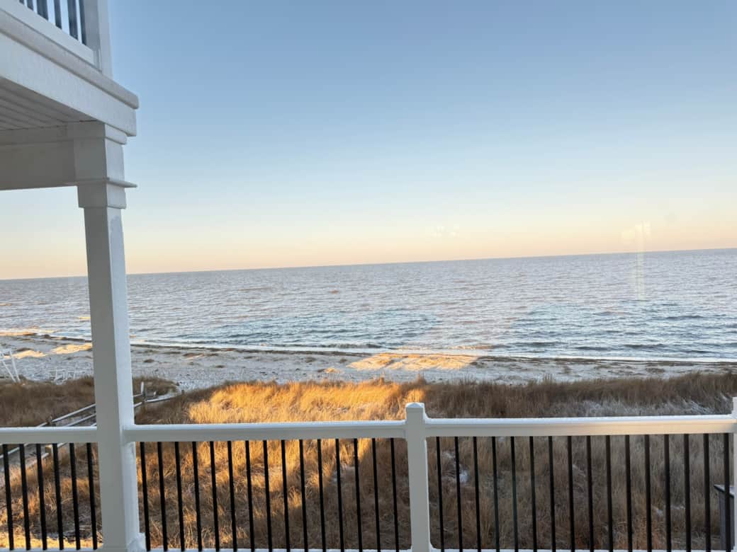 View from main floor deck