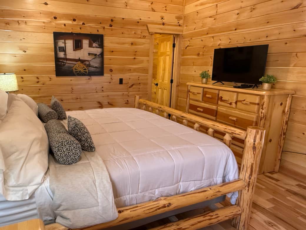 Primary Bedroom with King Bed and Smart TV