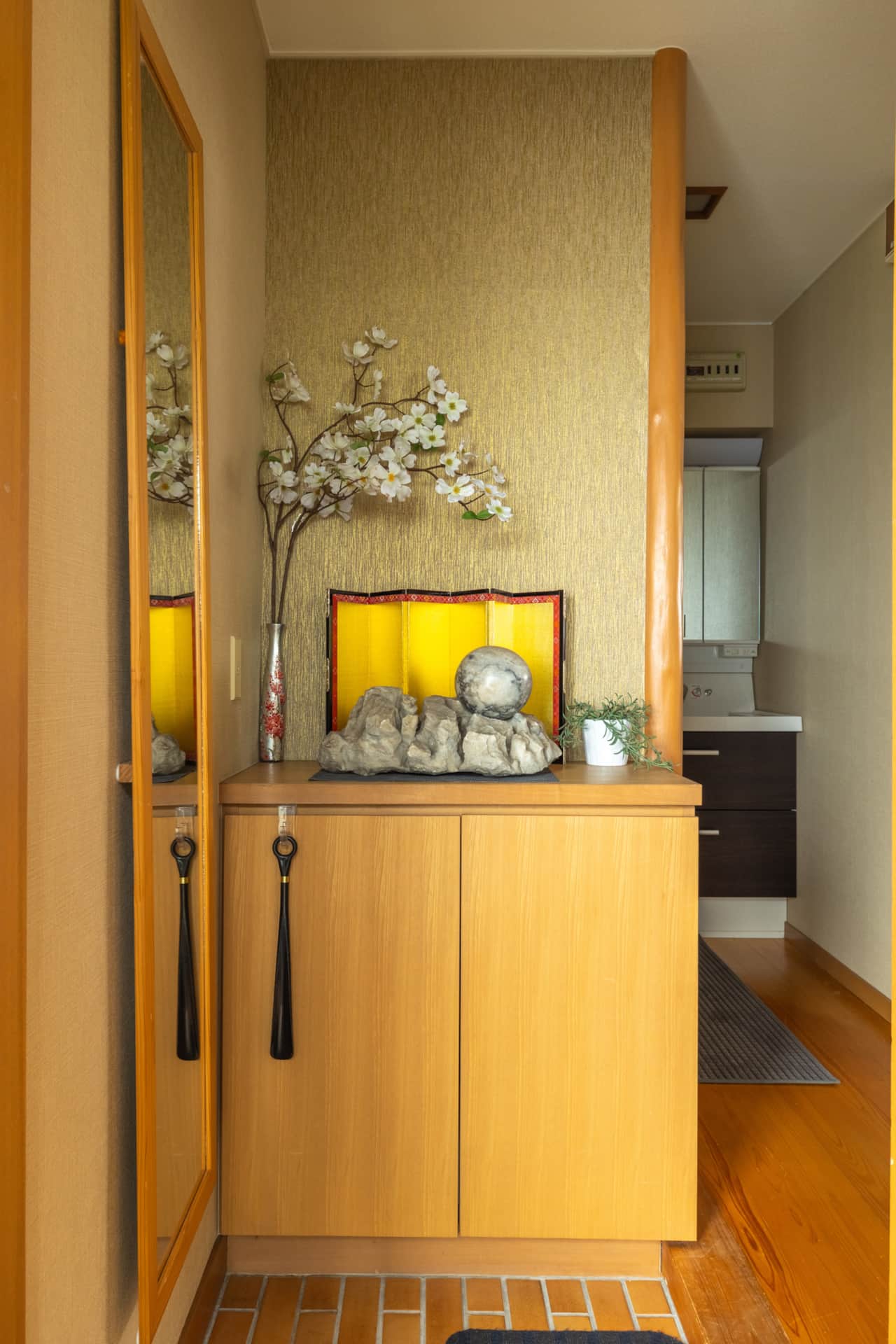 A welcoming touch of elegance greets you as you enter the home