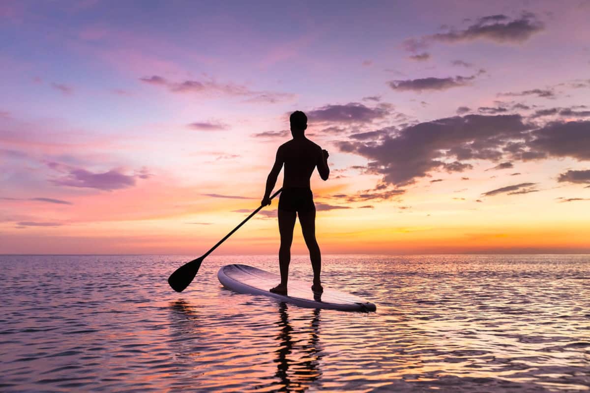 Swim, sail, paddle — Marbella's calm bay keeps the water sports going almost all year