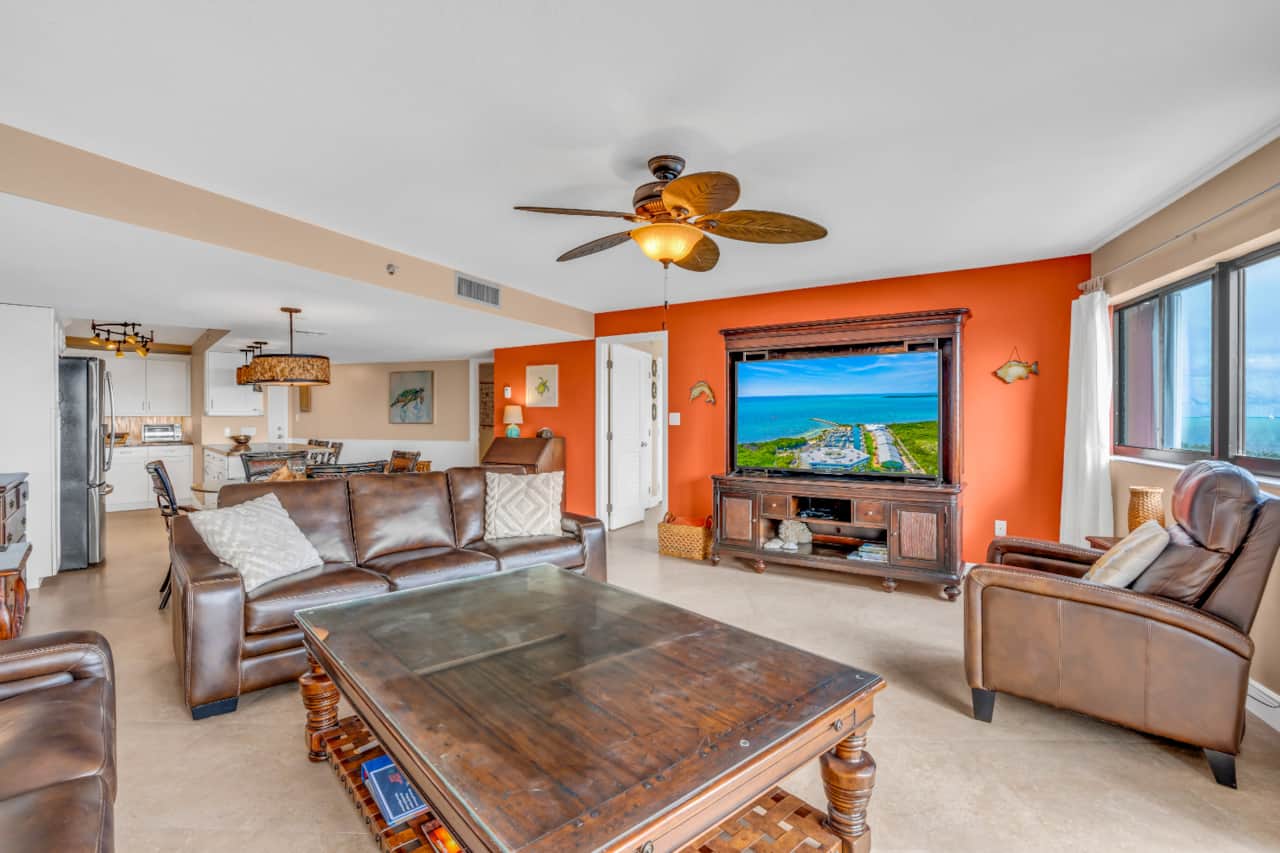 Living Room with Queen Sleeper Sofa