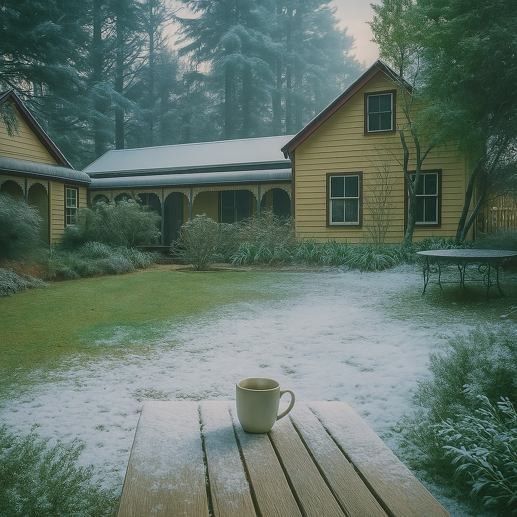 Snow in the Blue Mountains
