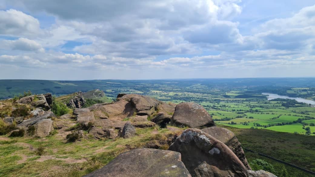 Looking towards Tittesworth & Leek from Hen Cloud