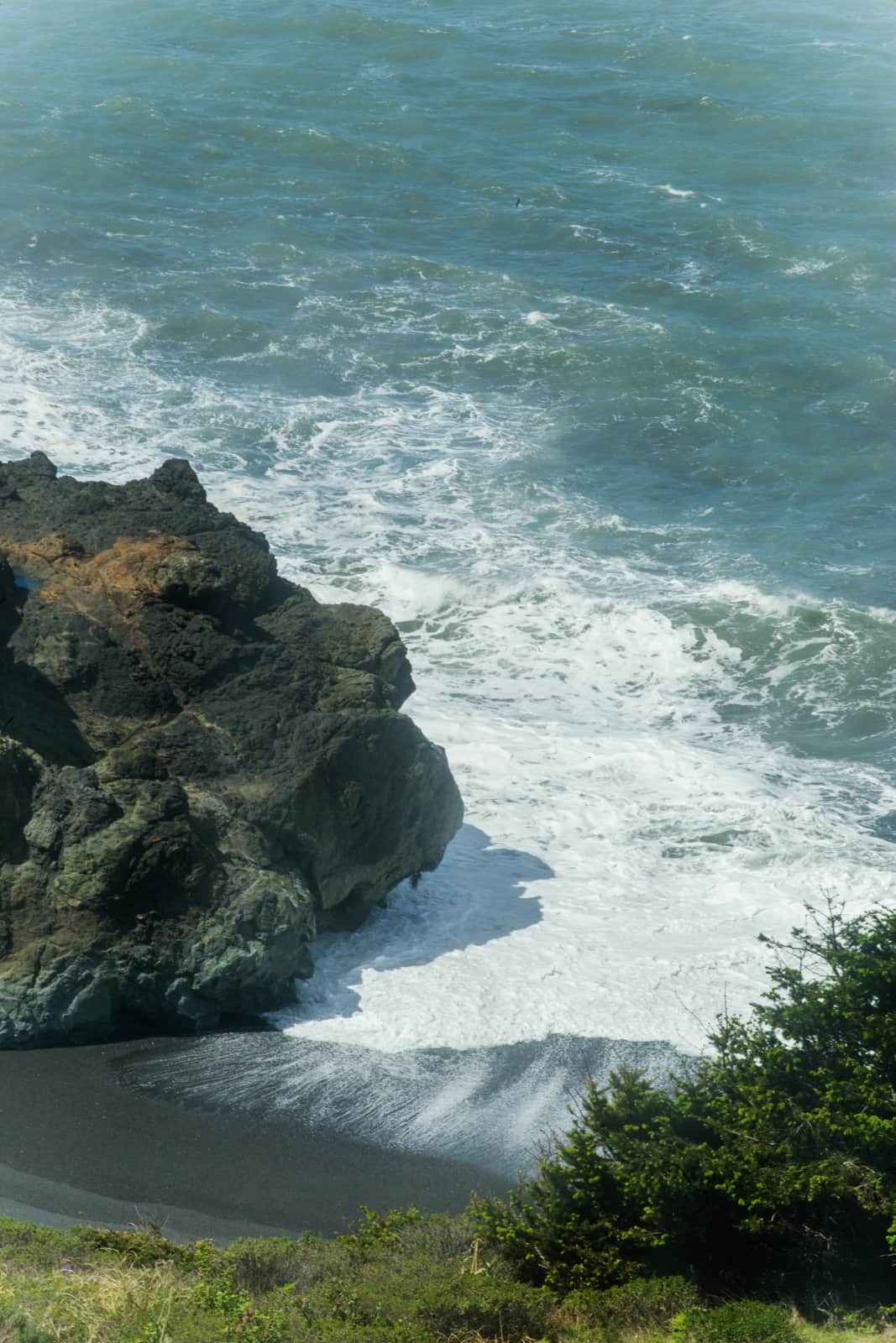 Little Black Sands Beach in Shelter Cove, CA