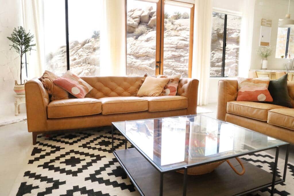 Sprawl Out On The Leather Couches