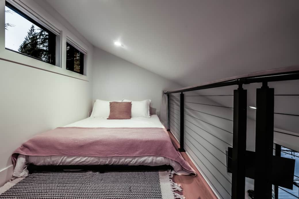 Loft bed. 
