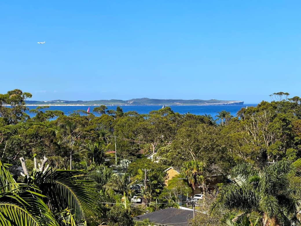 Actual view from deck looking out to the Pacific Ocean