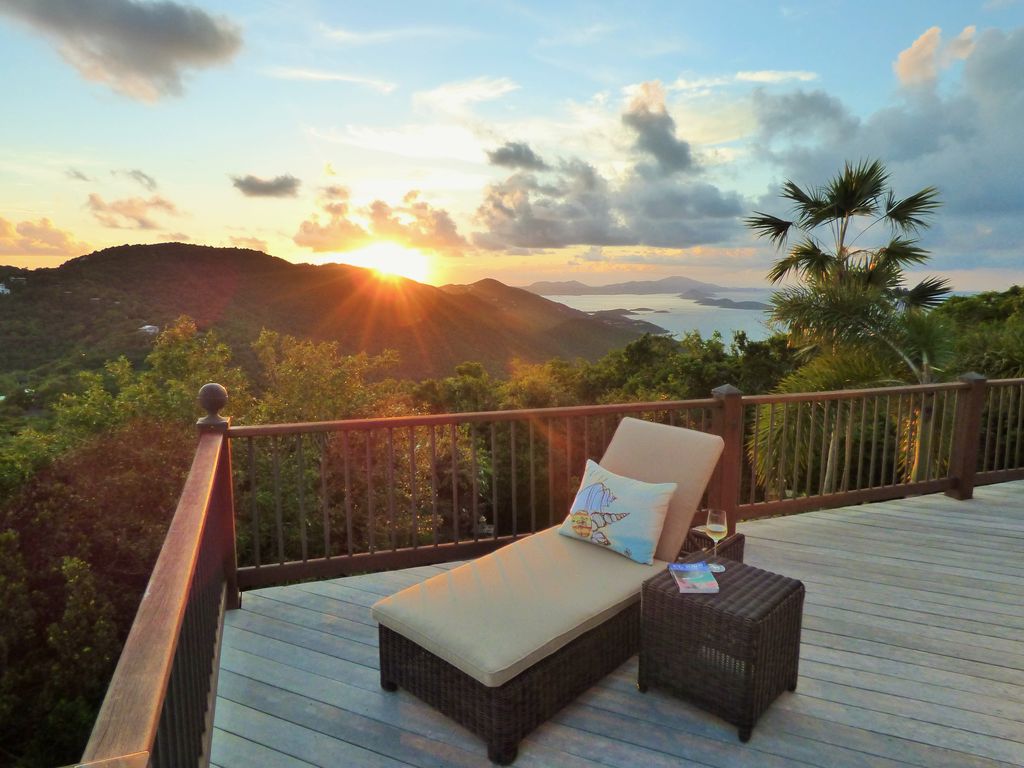 Enjoy the sunset in the comfy chaise lounge chairs on the upper deck