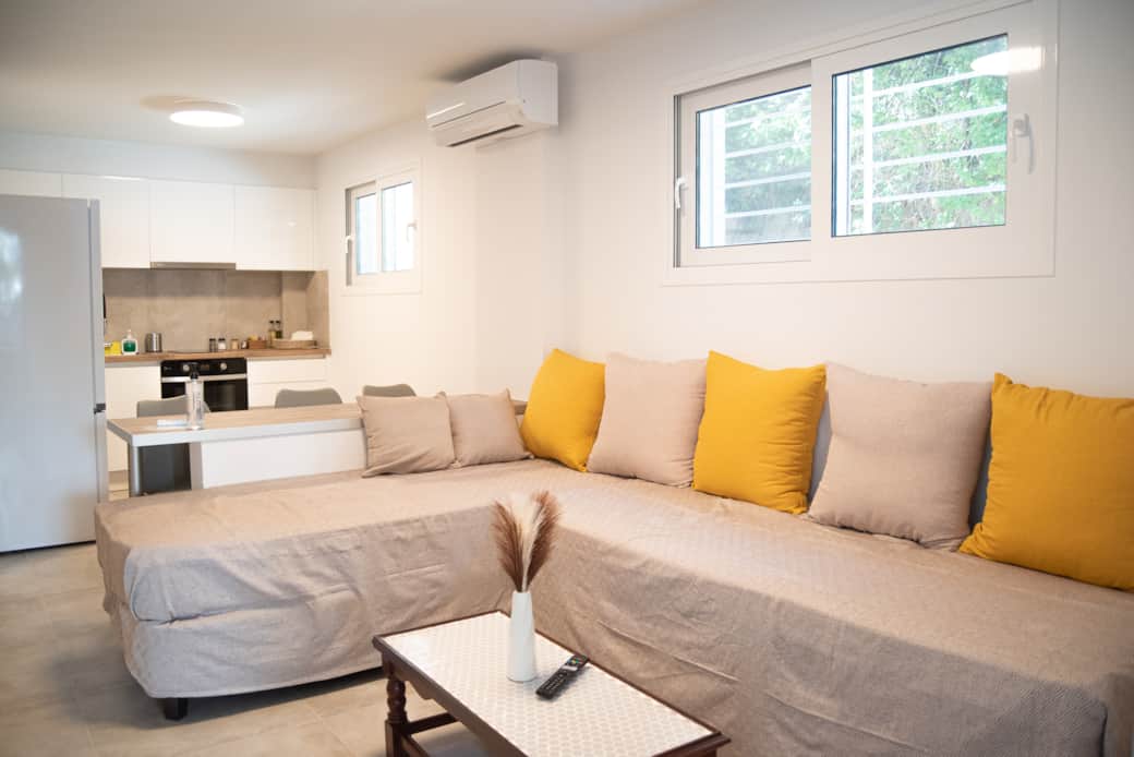 Living room two single beds