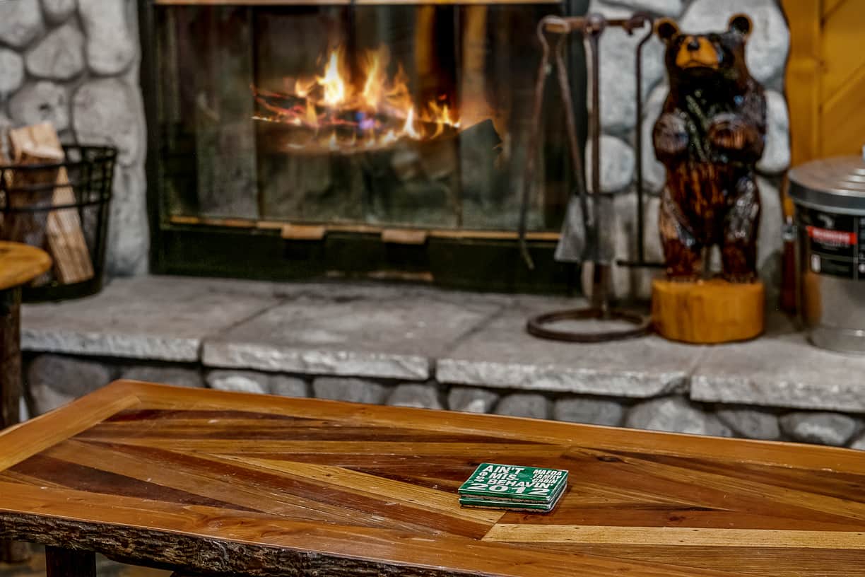 Wood-Burning Fireplace