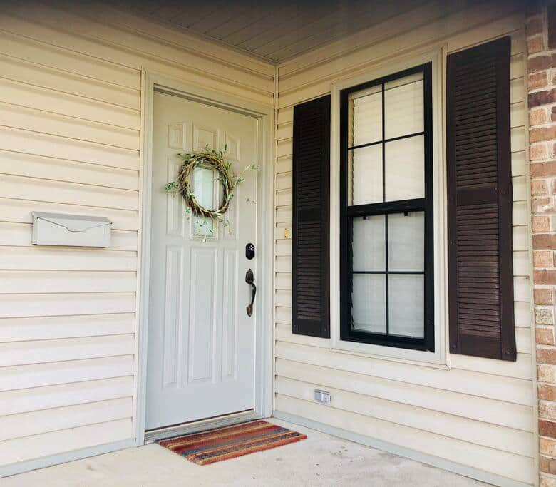 Front entrance with keyless entry. Front entrance with keyless entry.
