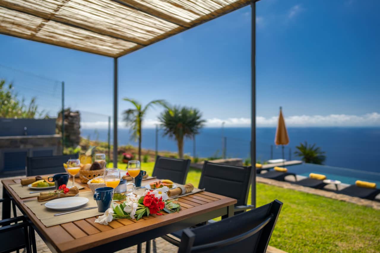 Enjoy outdoor meals under the porch