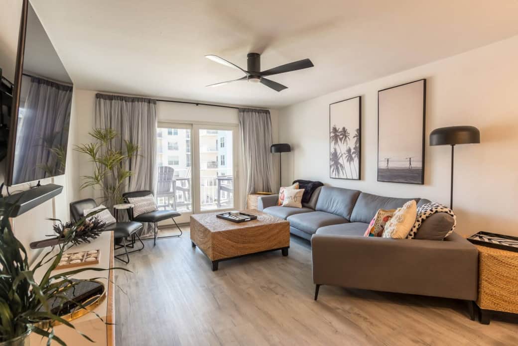 Our open floor plan is perfect for entertaining guests or relaxing with family. With plenty of seating and easy access to the ocean view balcony, you'll have the perfect space to unwind and enjoy your vacation.