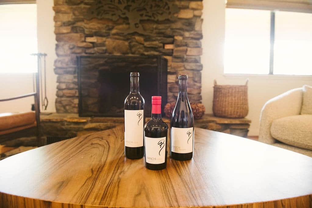 Bianchi Wines and Living Room Fireplace Bianchi Wines and Living Room Fireplace