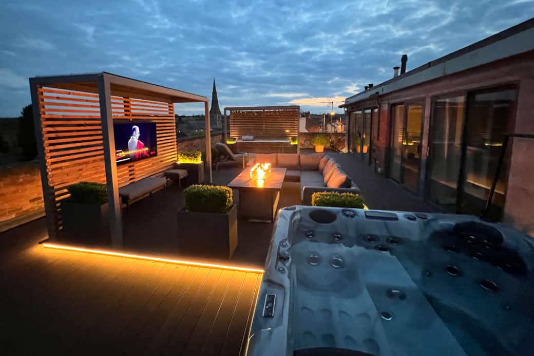 Roof Terrace at night