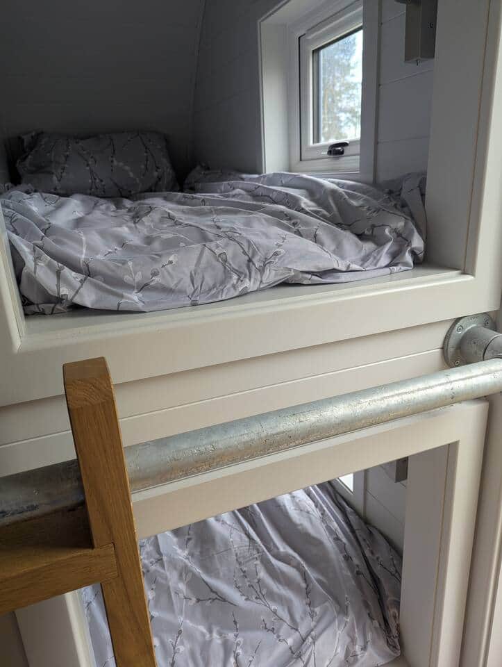 Bunk beds at the back