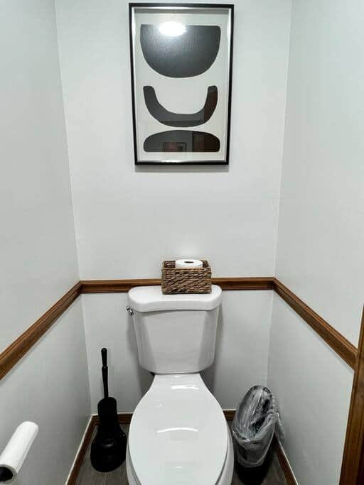 Private Powder Room Downstairs Private Powder Room Downstairs