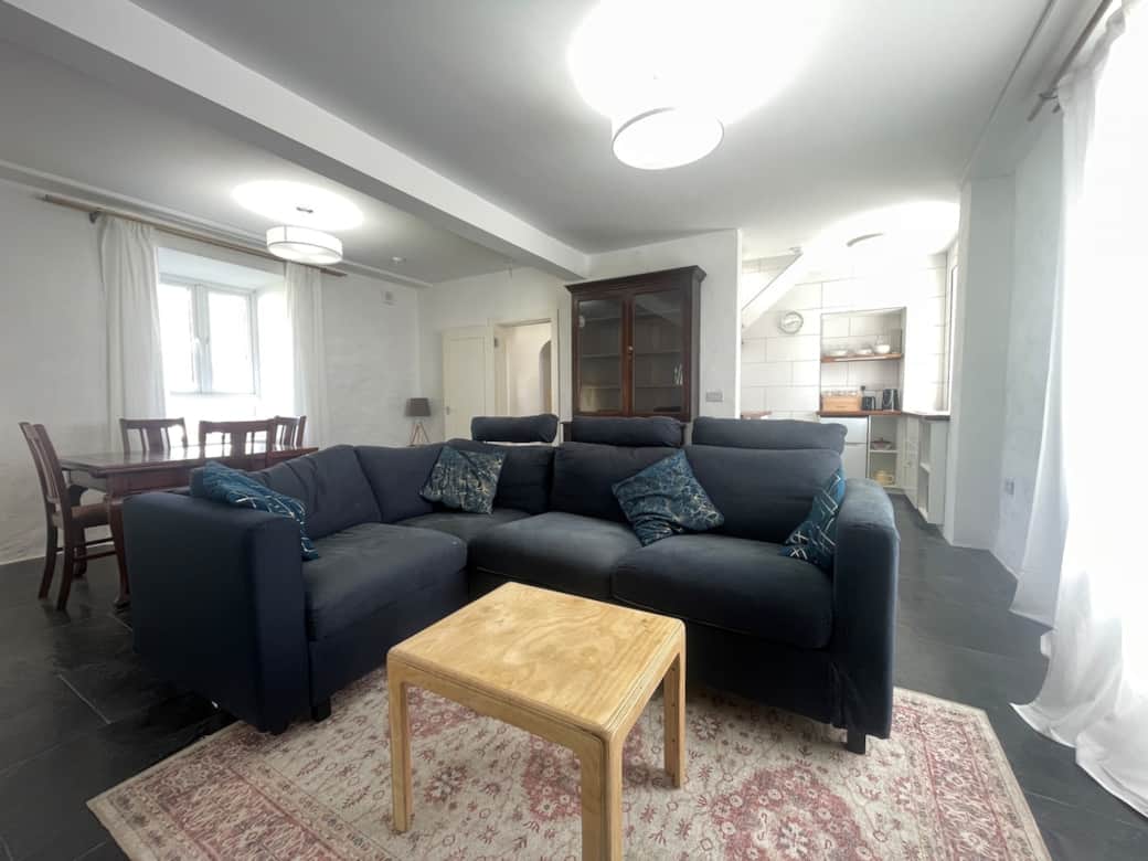 Very cozy L shaped couch