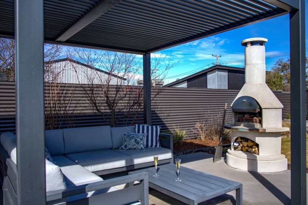 Alfresco done right  — relax under cover, cozy by the fire, and fire up the pizza oven for the perfect evening.