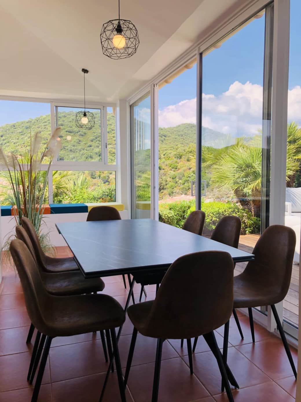 table veranda villa fautea capo di stelle
