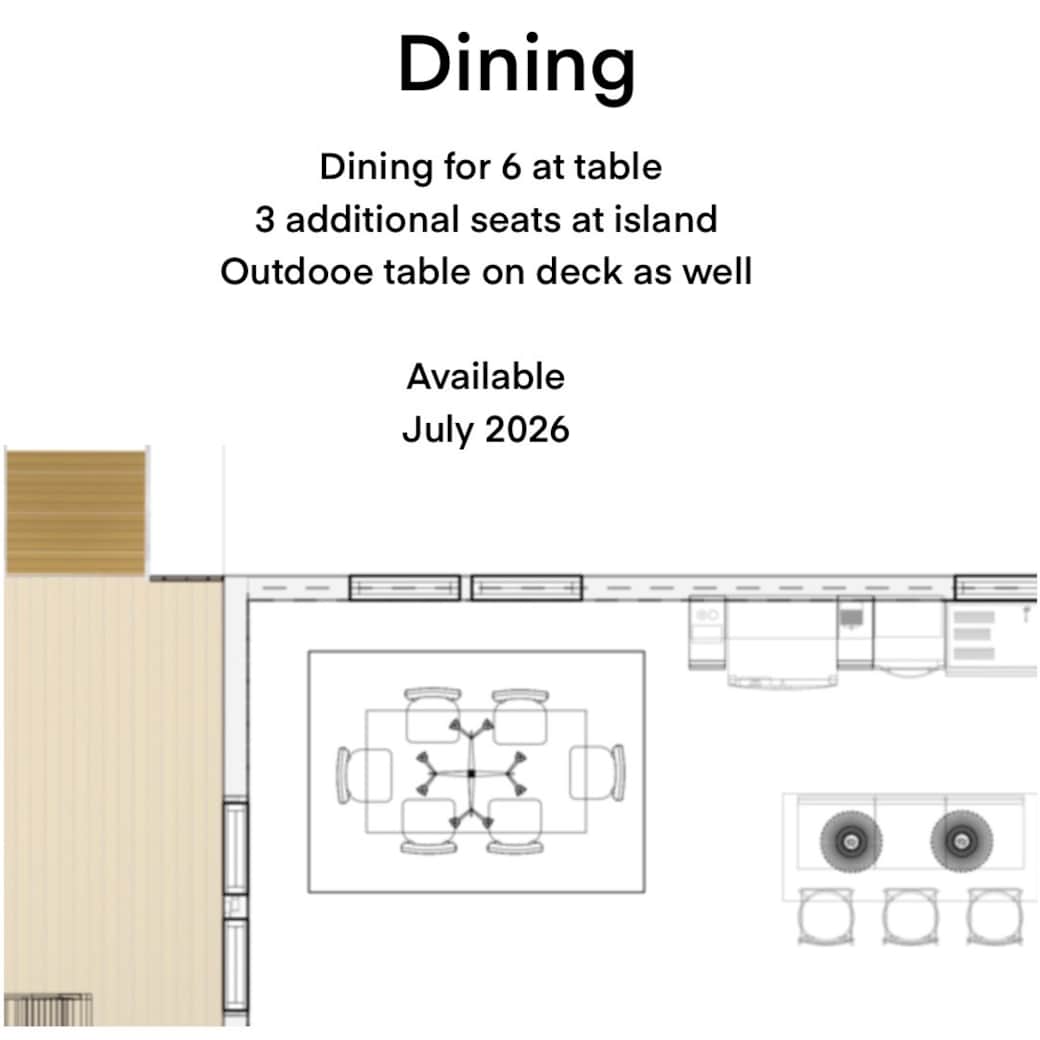Dining areas inside and out Dining areas inside and out