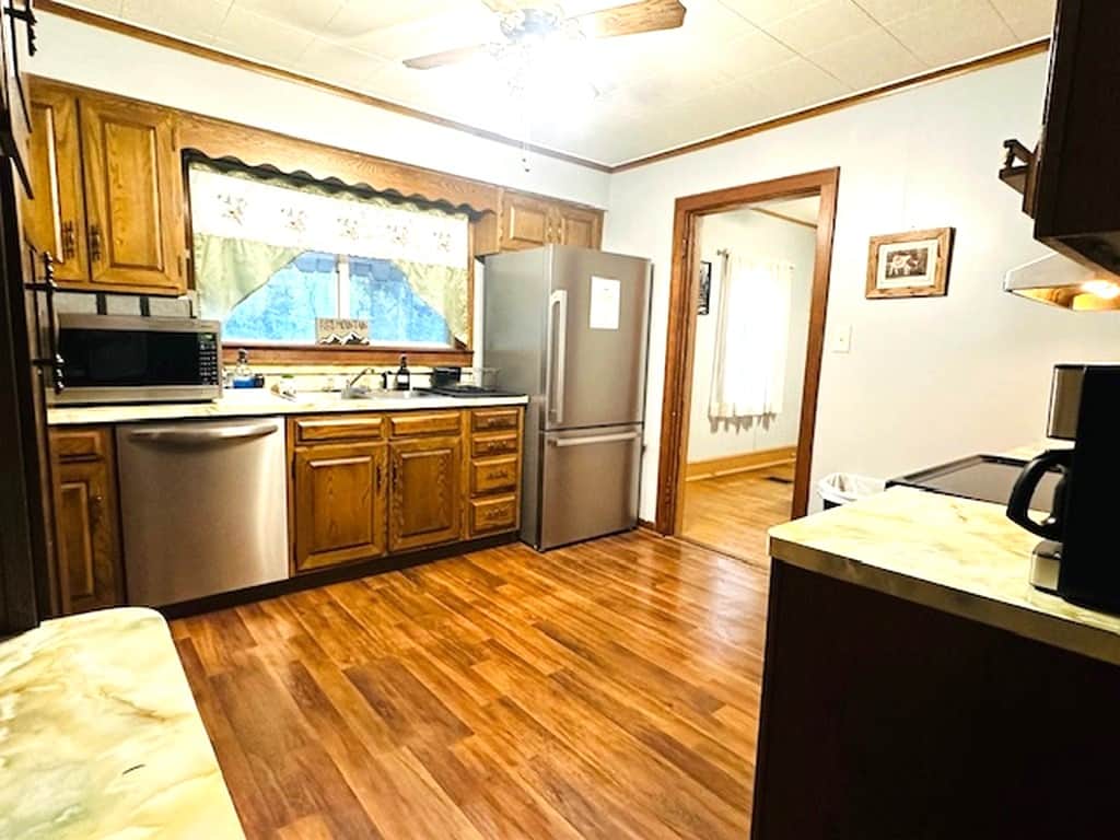 Fully Stocked kitchen area