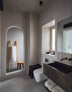 Bathroom with step in shower