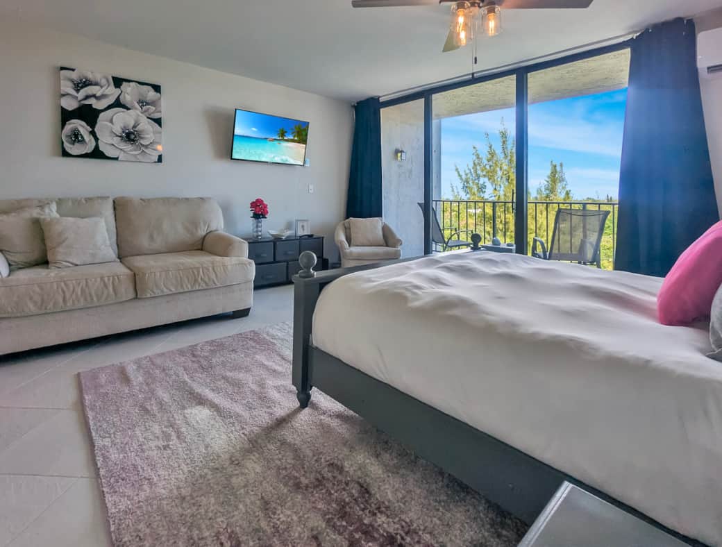 Sitting area with smart TV