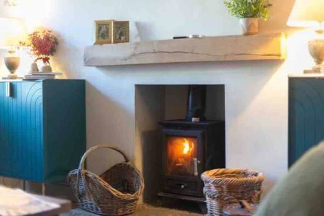 The fire is wonderful at all times of the year! an added comfort. The fire is wonderful at all times of the year! an added comfort.