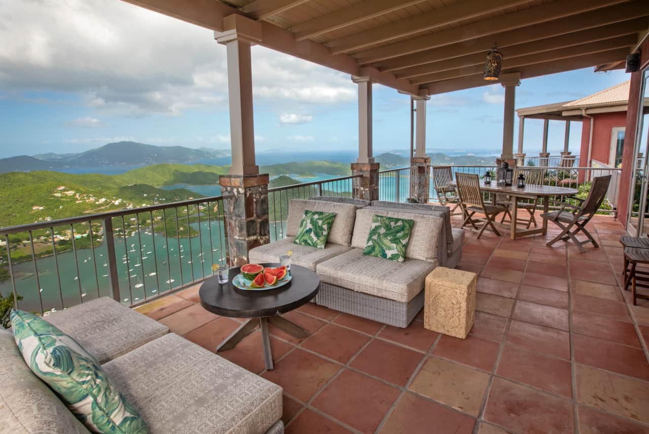 Outdoor deck and dining area