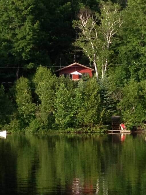 View of the Cabin from the lake