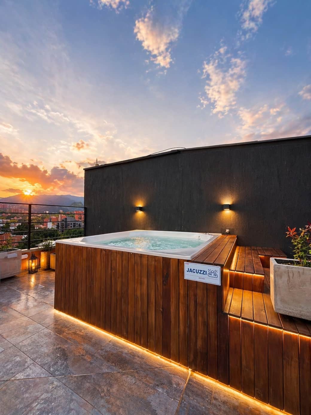 Airbnb en Medellín con Jacuzzi en zona común