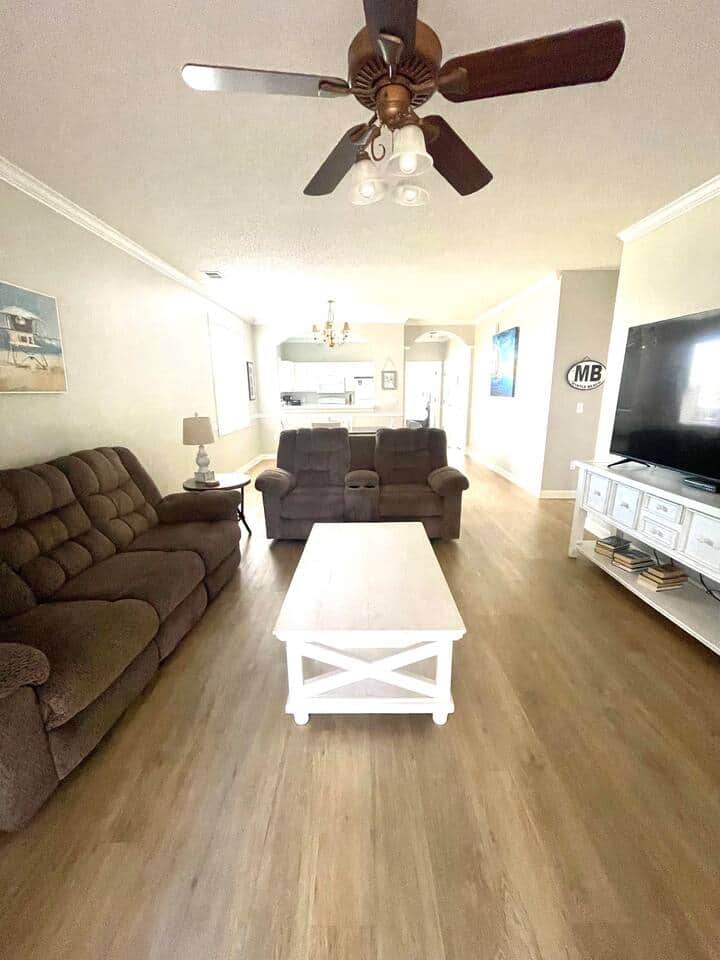 comfy living room & smart TV