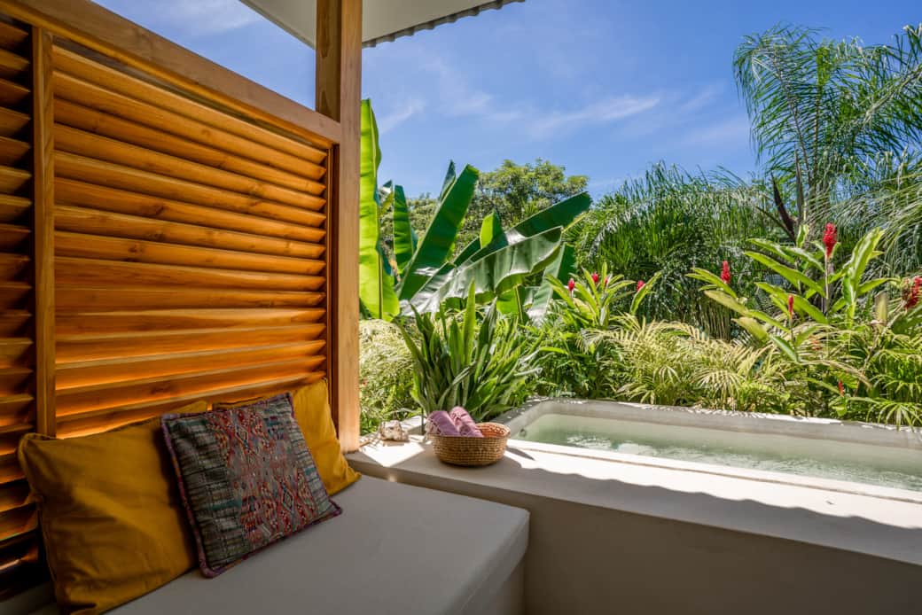 Private pool and outdoor sofa