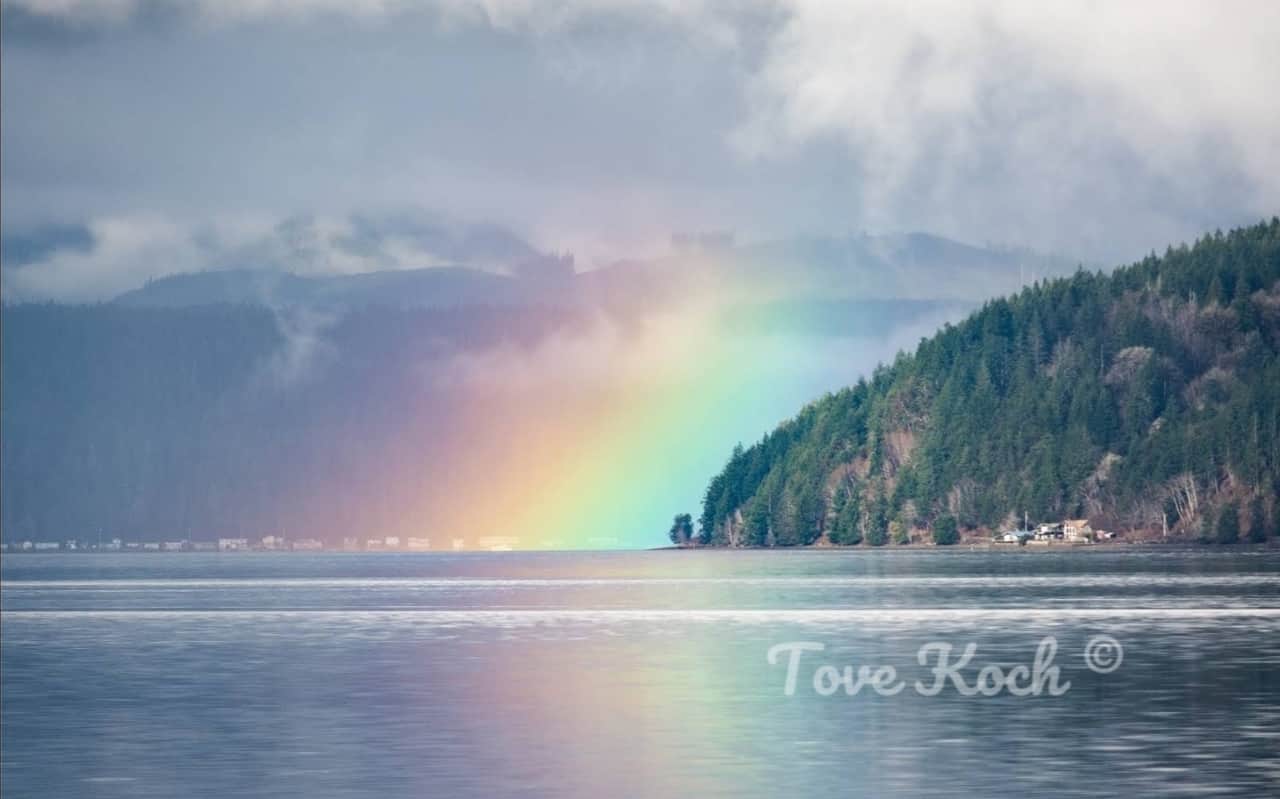 "Rainbow on Ayres Point"