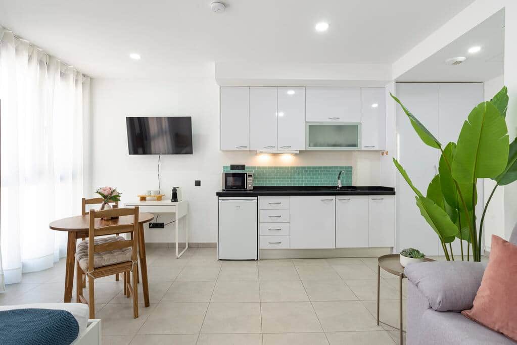 Studio apartment with kitchenette