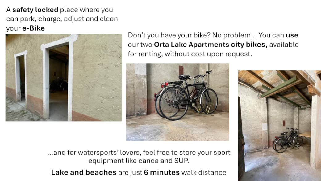 Orta Lake Apartments - Utility Room - Bike Room Orta Lake Apartments - Utility Room - Bike Room