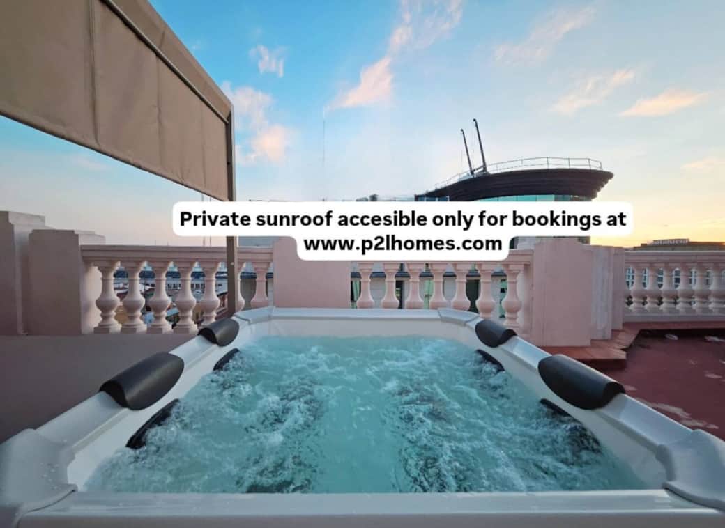Access to the private sunroof terrace only available at p2lhomes