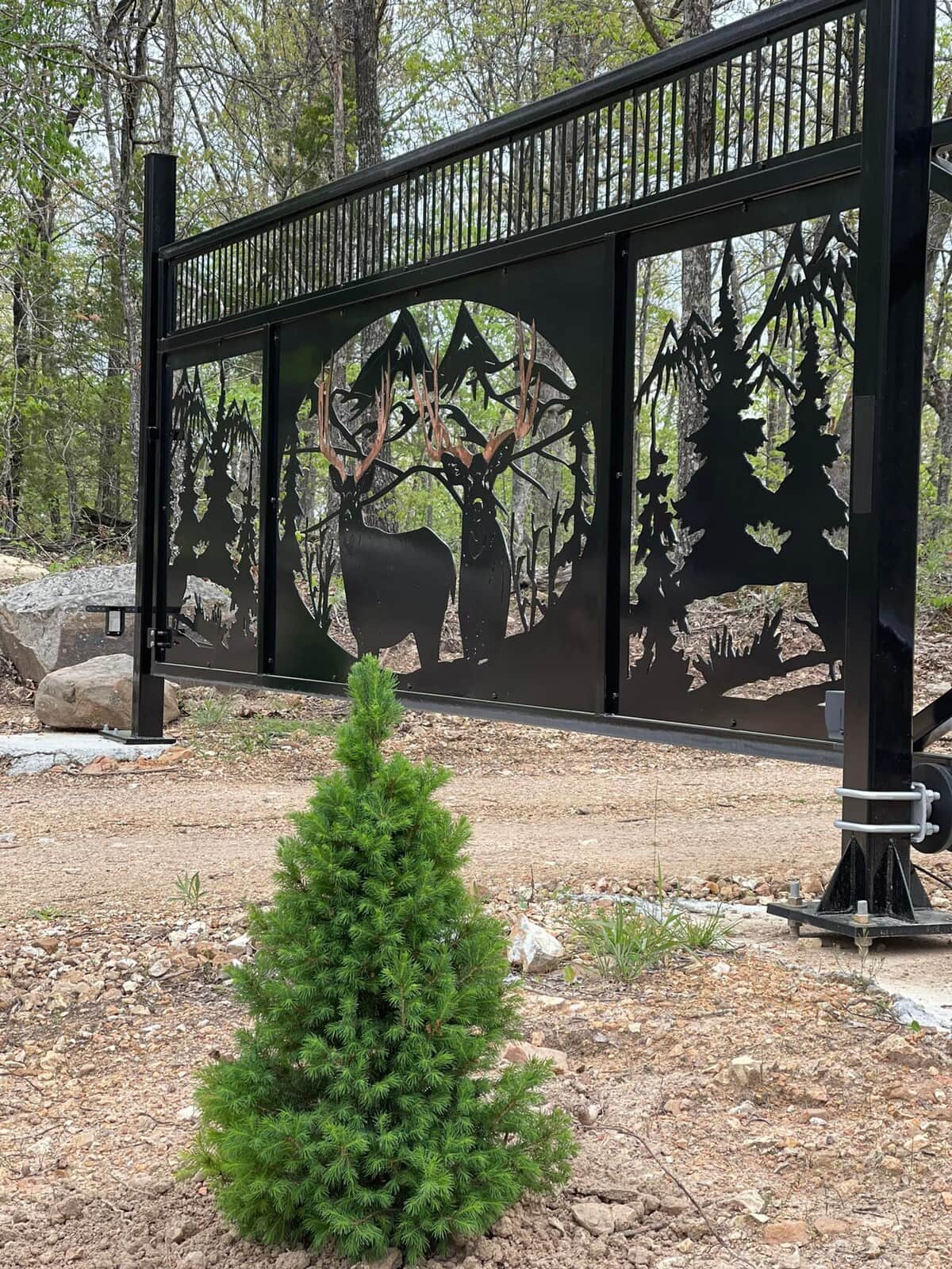 This is a Gated Community, You will get Gate access code for gate and cabin door upon arrival.  Rockwoods Ridge Lane Gate access from Hwy N. 