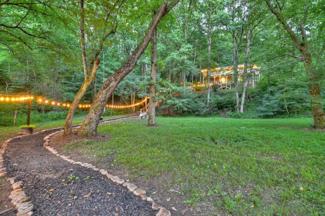 Walkway back to the cabin