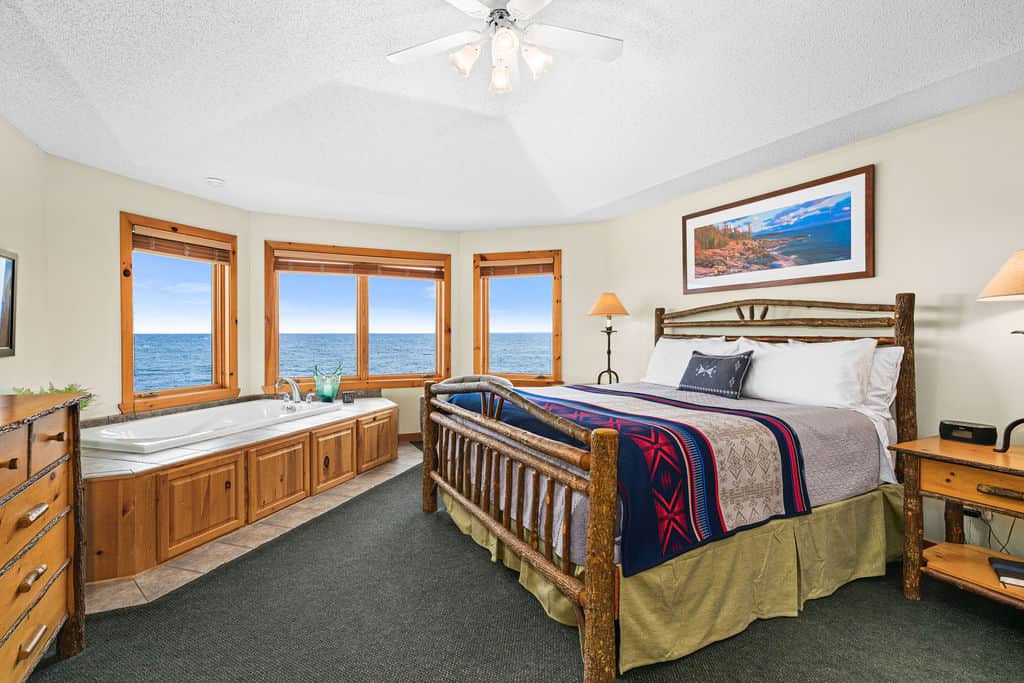 Superior's Joy 607 Windsong Drive Master Bedroom Suite so Romantic!