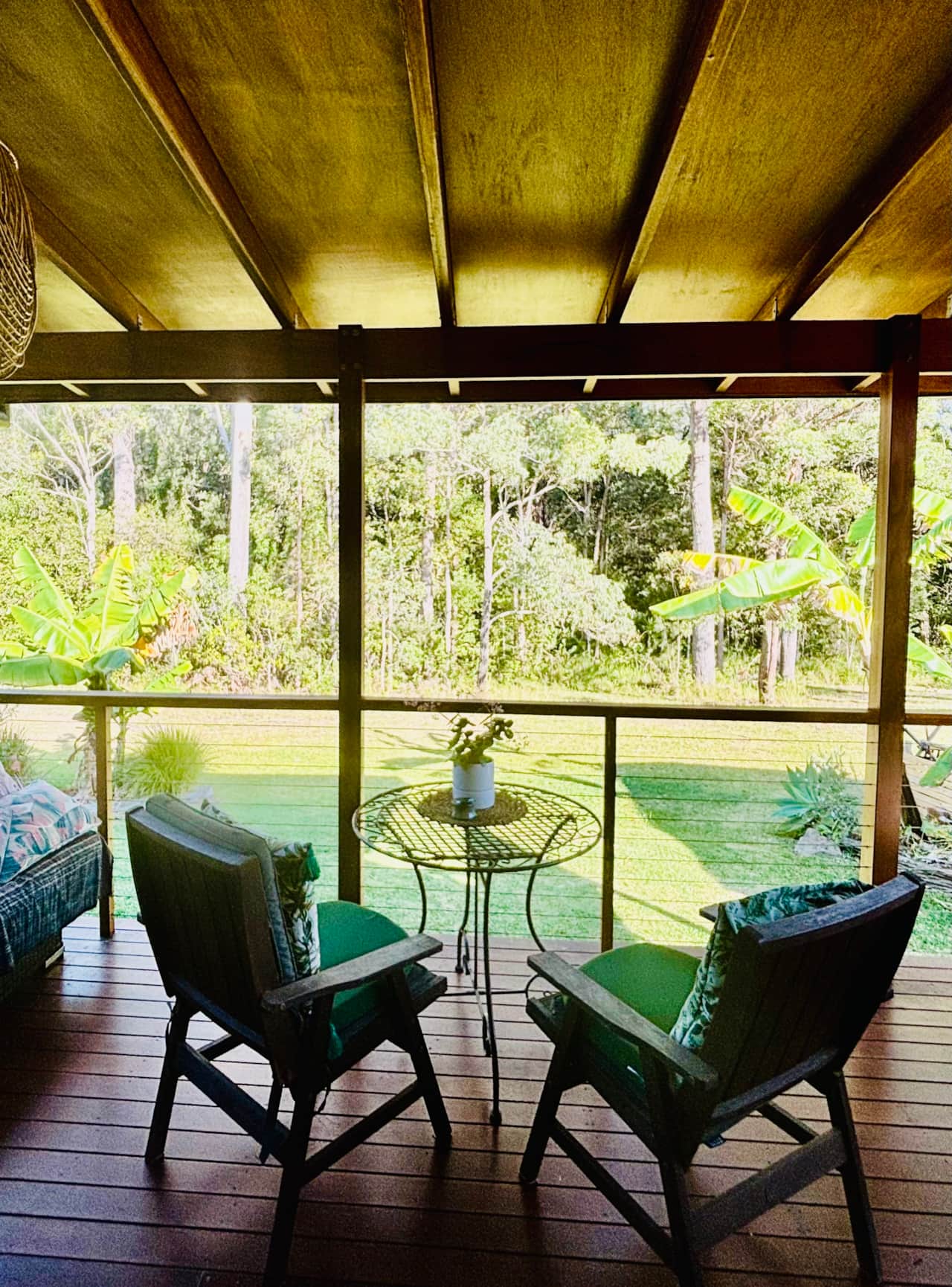 Bush mornings deck