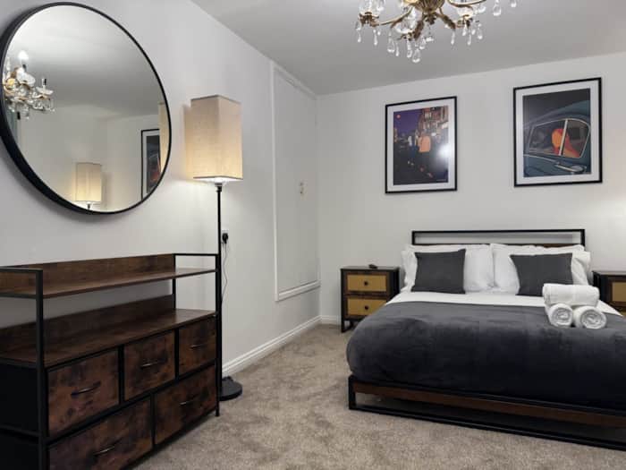 Bedroom in a five-bedroom Haven Homes house
