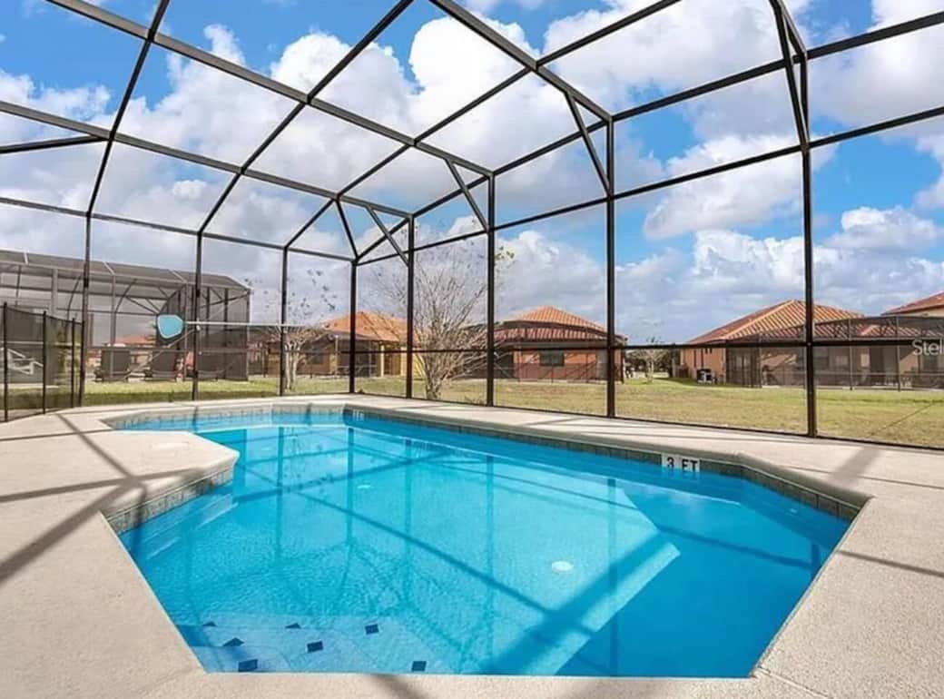 Large pool and deck area