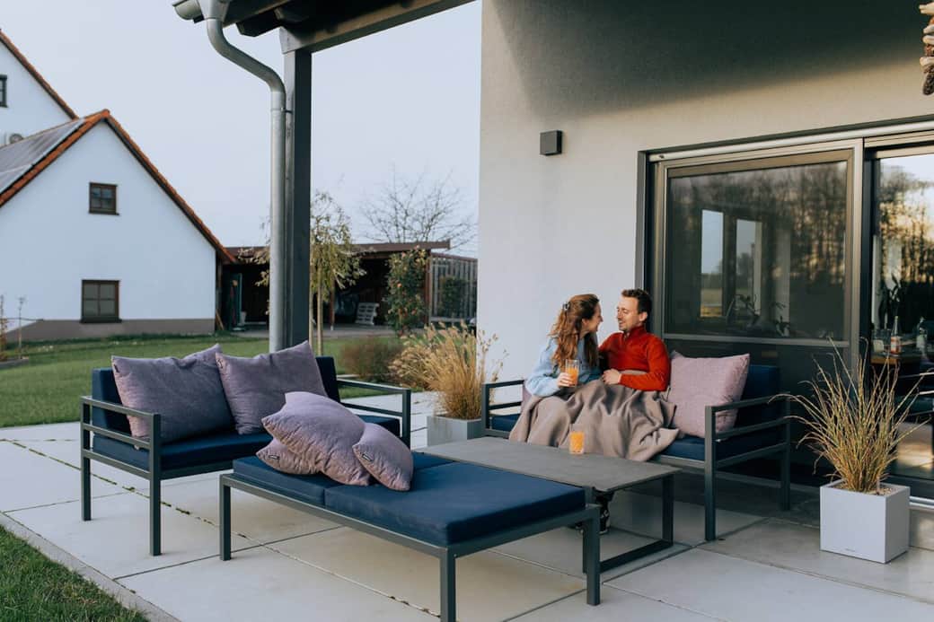 Terrasse mit Loungemöbel