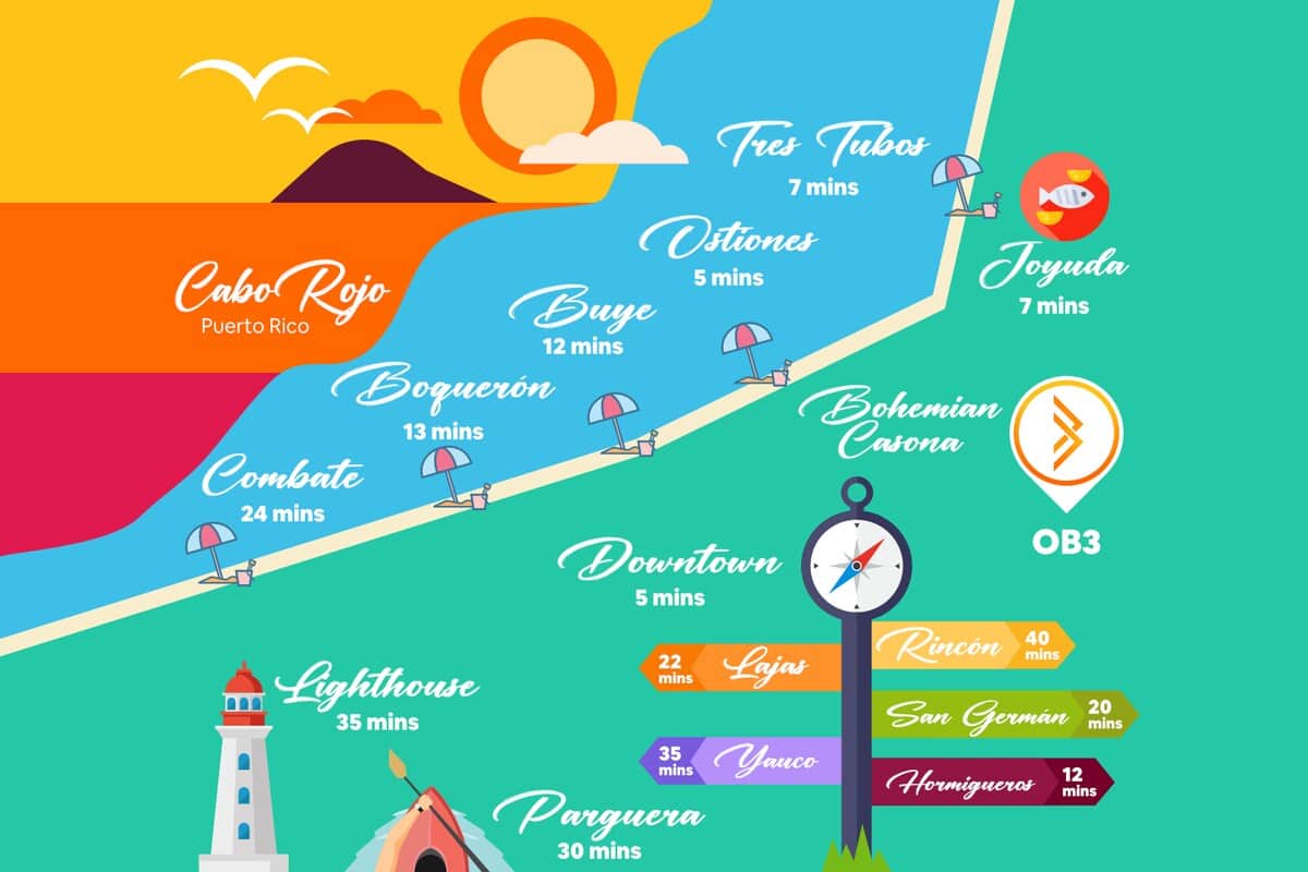 Explore our awesome map! For more details of maps and recommendations, visit OrangeBLiving's website or check out our guidebook on Airbnb.