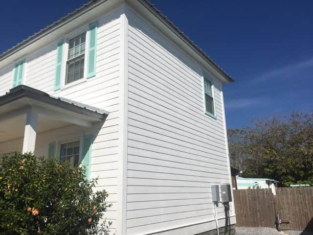 South side of house