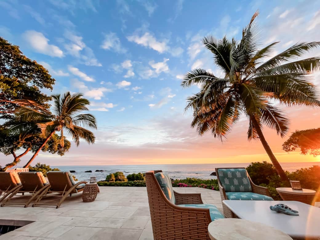 Lanai perfect for savoring the stunning  sunset views